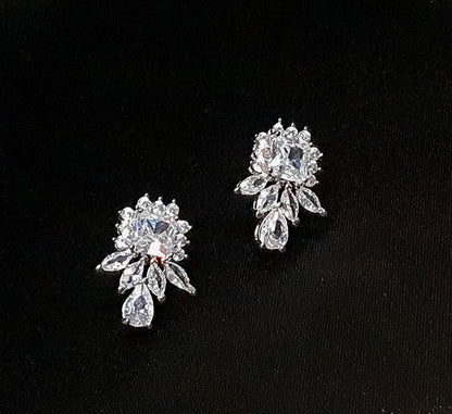  the Evelyn Earrings a dazzling cubic zirconia earrings